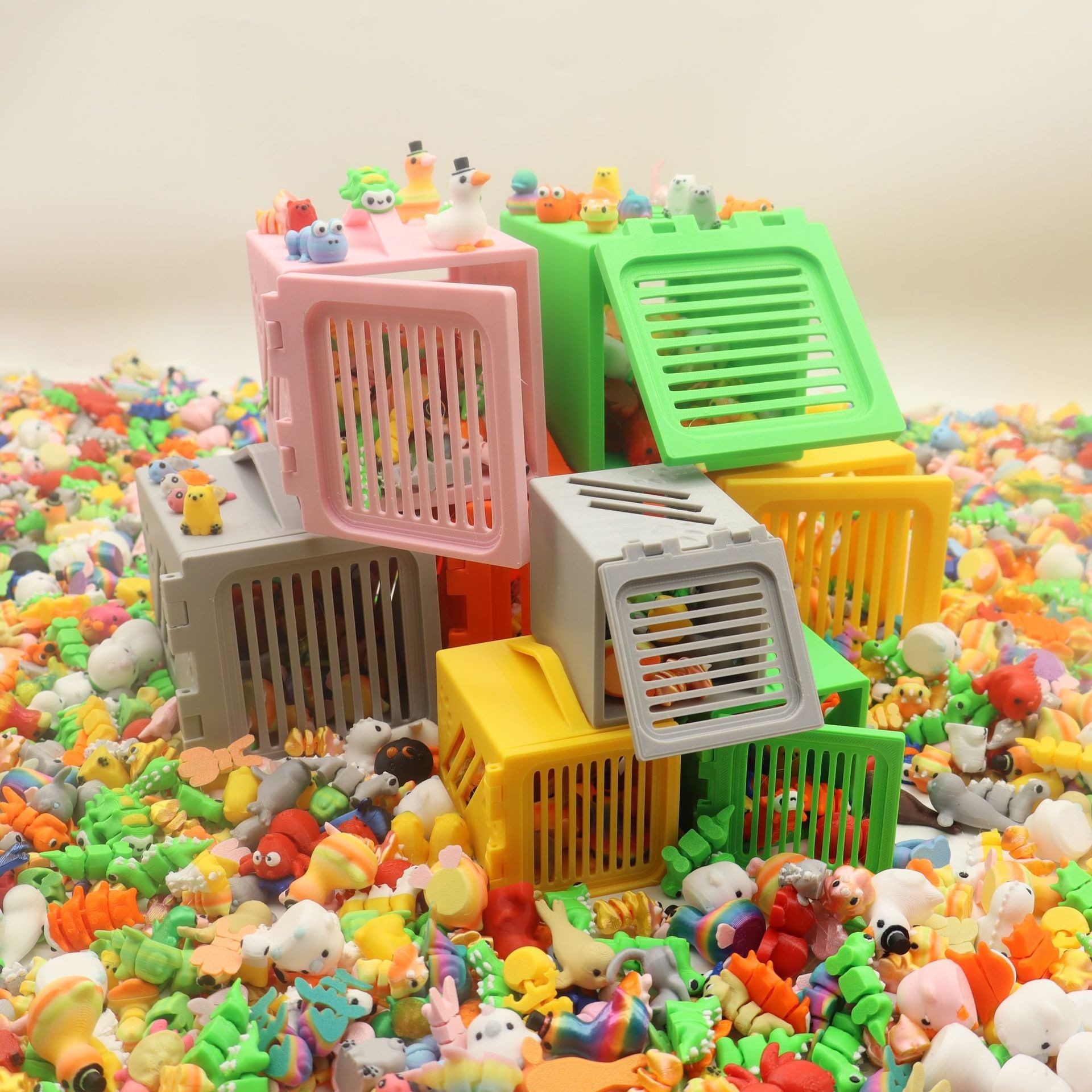 Enclosure 3D Printing - 20/80Pcs 3D Printing Small Animals Figurines