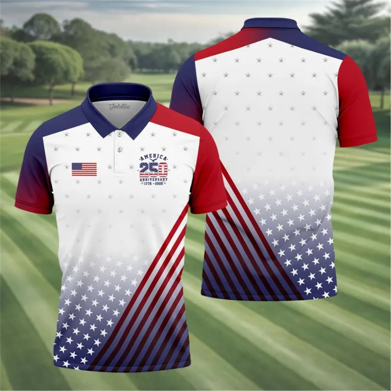 3D Printing Usa - 2026 Summer 250th Anniversary Men's Polo