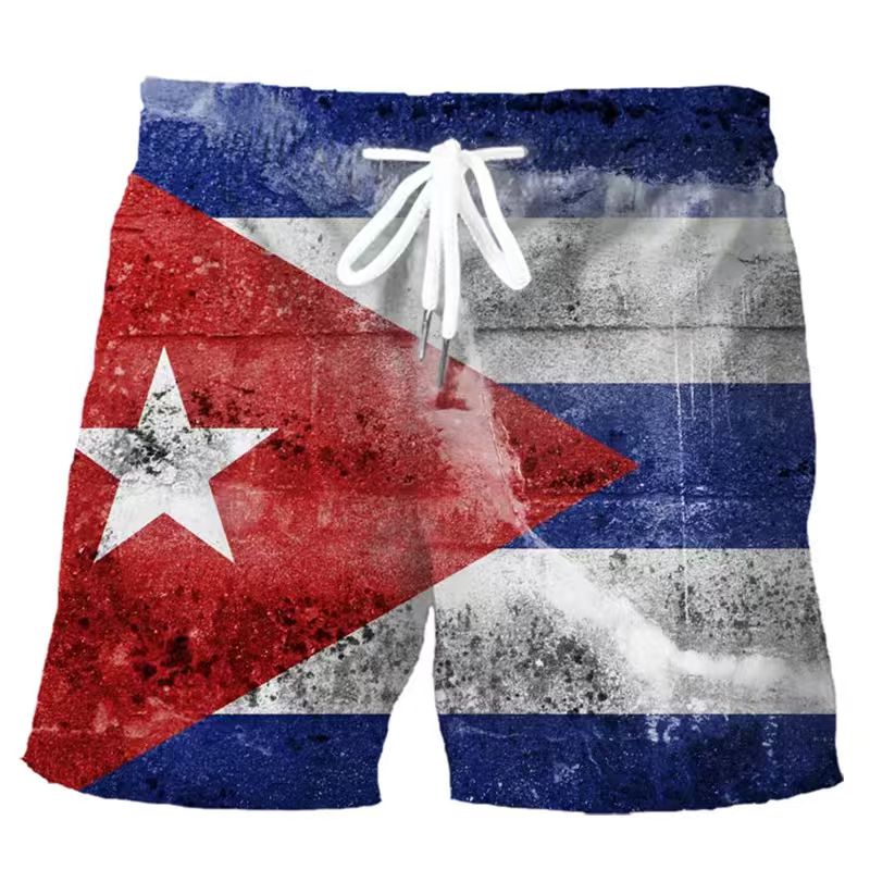 Men's Swimwear Shorts American - 3D Printing Usa 评论和价格