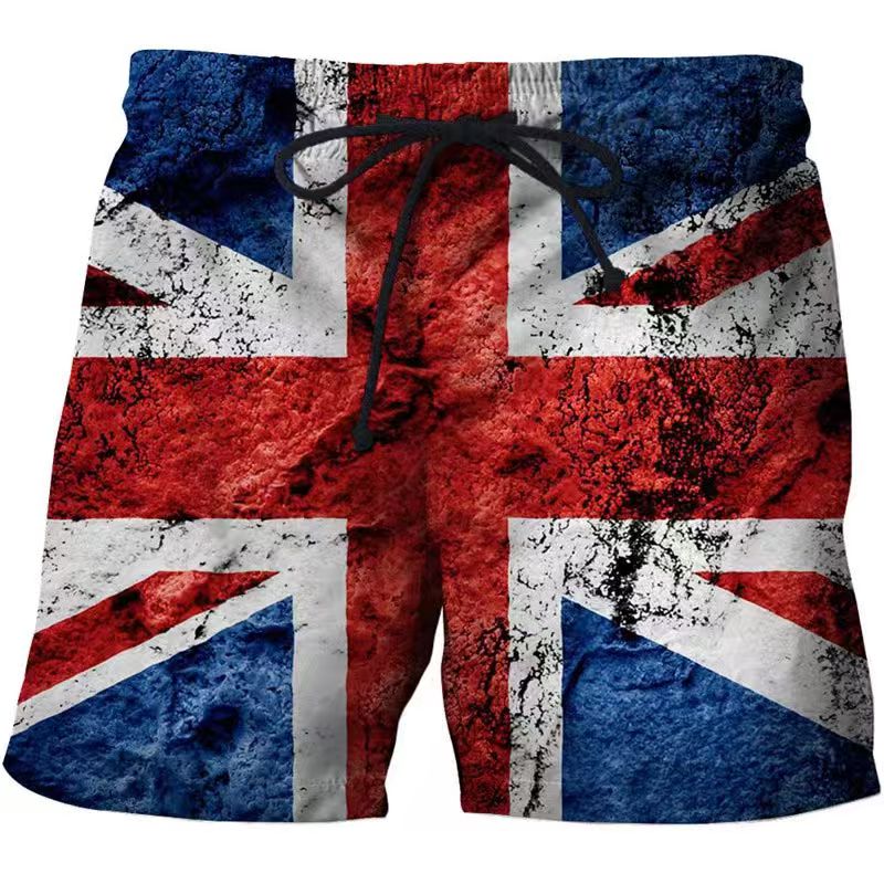 Men's Swimwear Shorts American - 3D Printing Usa 评论和价格