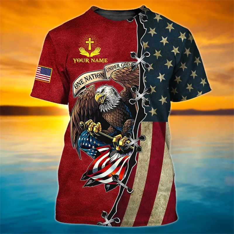 Men Tee Shirt Fashion T-shirt  - 3D Printing Usa 评论和价格