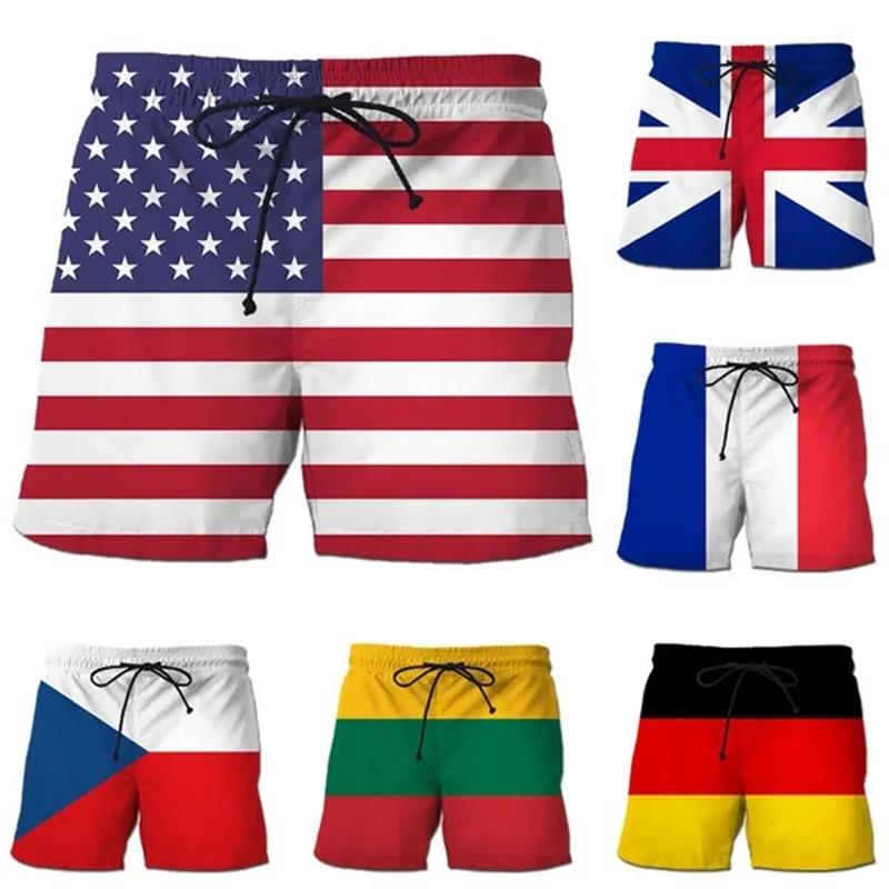 Germany USA UK Flag Beach Shor - 3D Printing Usa 评论和价格