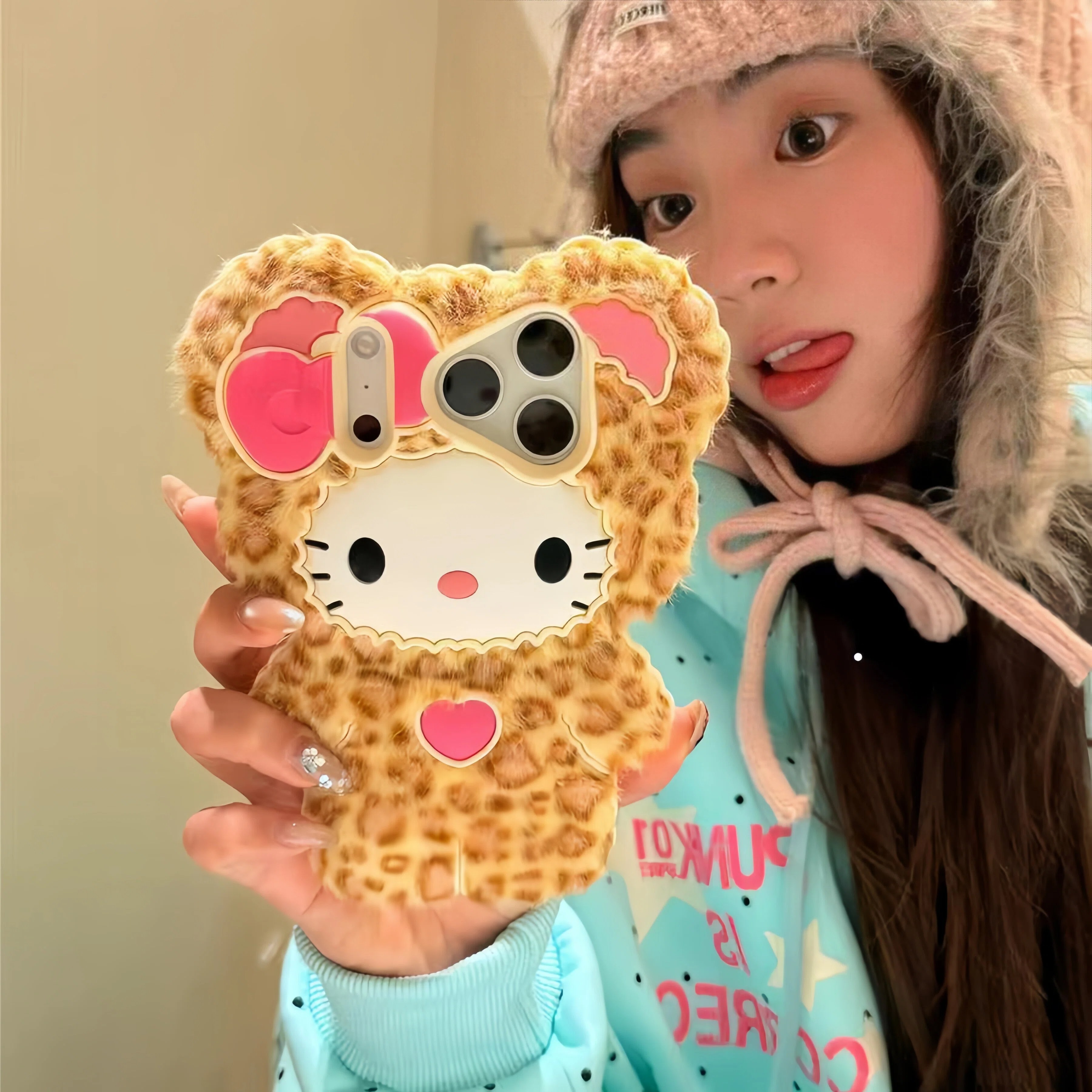 Fluffy Plush Hello Kitty Leopa - 3D Printing Iphone 评论和价格
