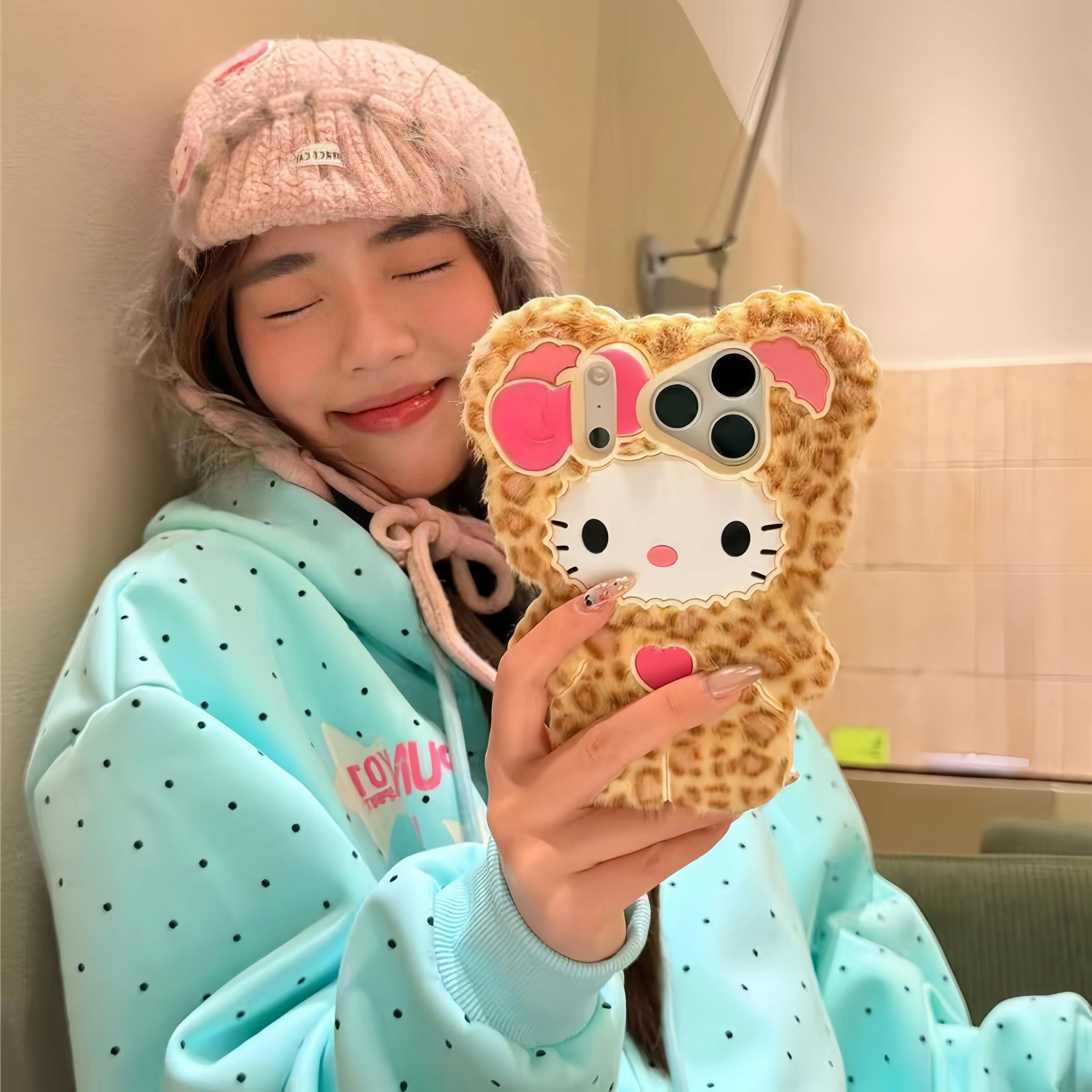 Fluffy Plush Hello Kitty Leopa - 3D Printing Iphone 评论和价格