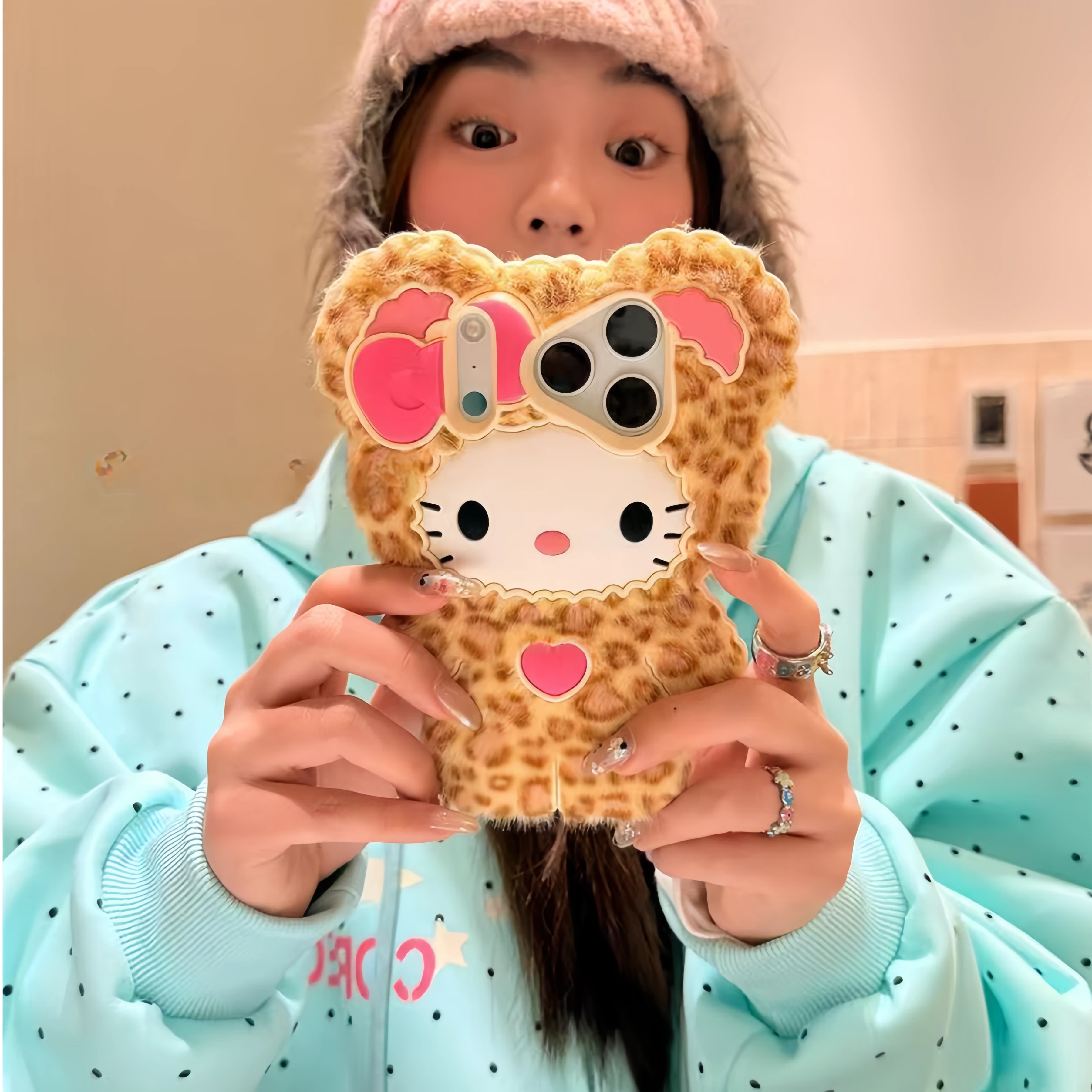 Fluffy Plush Hello Kitty Leopa - 3D Printing Iphone 评论和价格