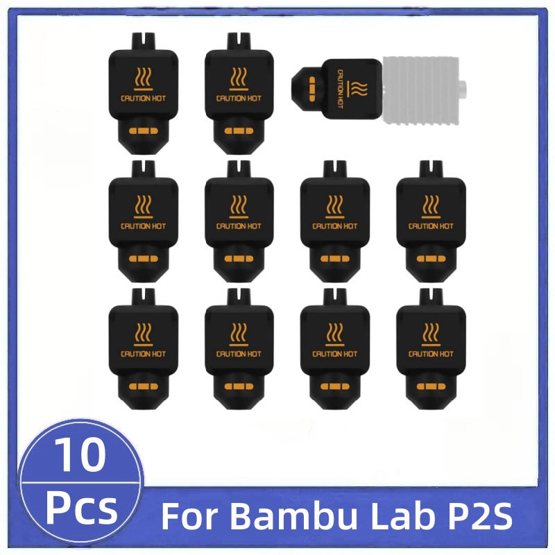 10Pcs Black Silicone Sock for  - 3D Printing Bambu 评论和价格