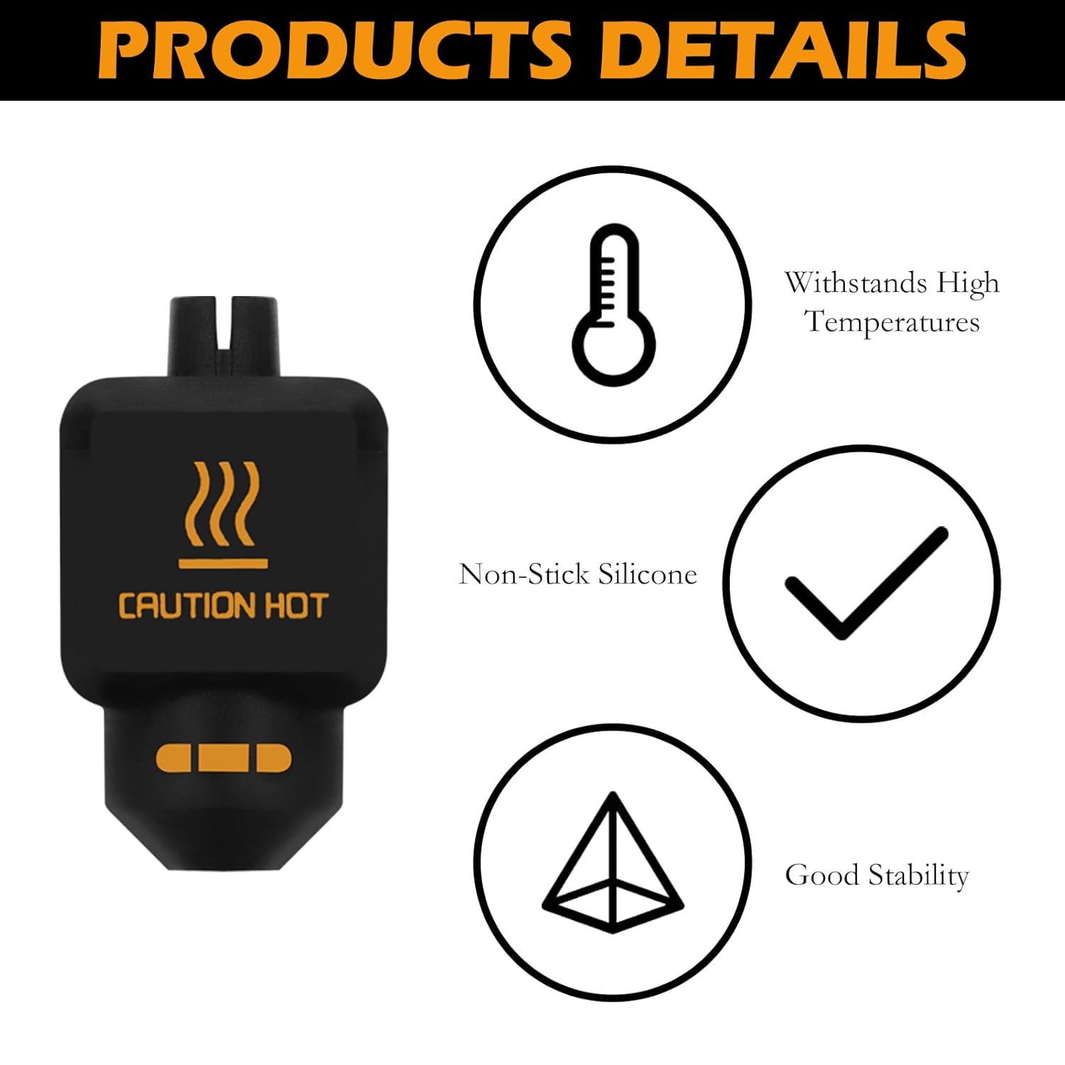 10Pcs Black Silicone Sock for  - 3D Printing Bambu 评论和价格