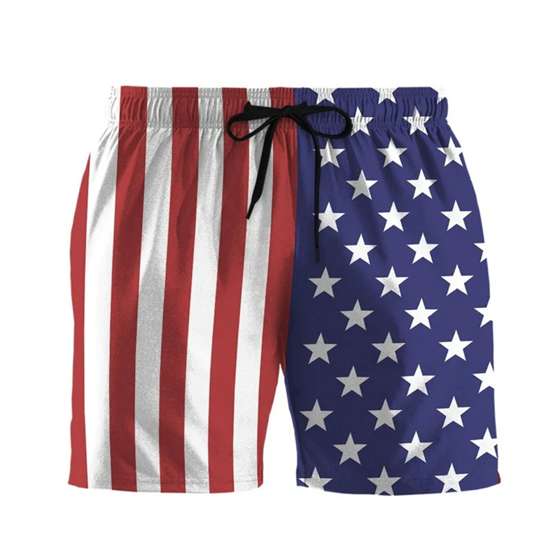 Men's Beach Shorts USA Flag 3d - 3D Printing Usa 评论和价格