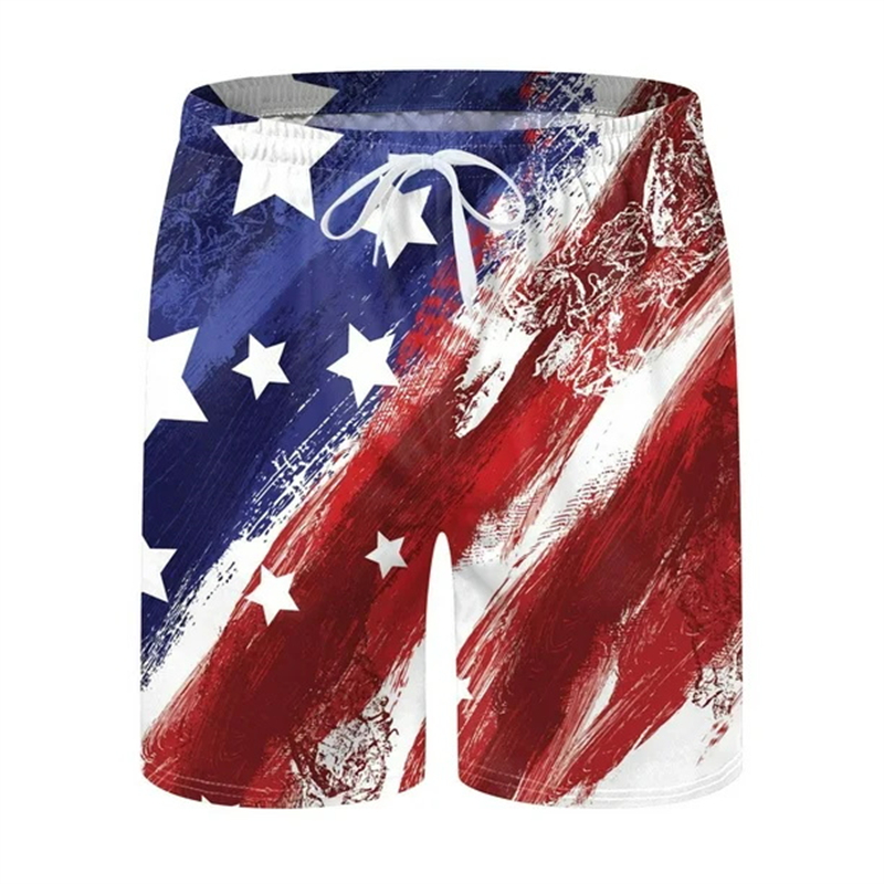 Men's Beach Shorts USA Flag 3d - 3D Printing Usa 评论和价格