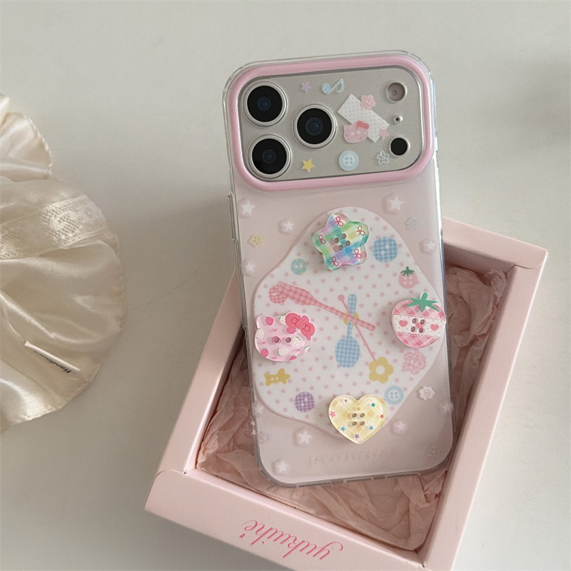 Kawaii Strawberry Print Phone  - 3D Printing Iphone 评论和价格