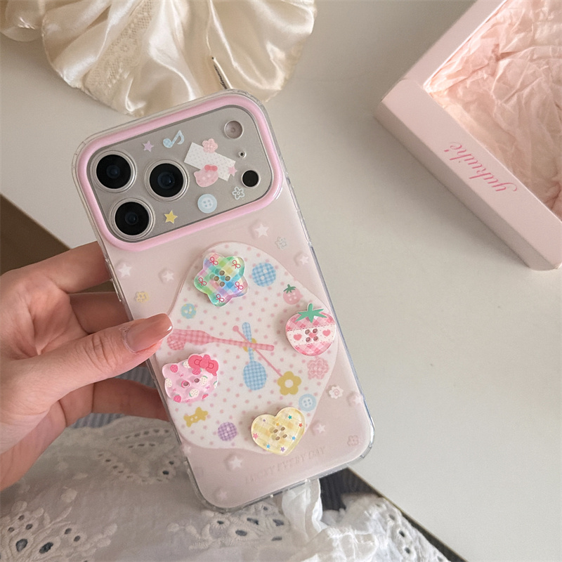 Kawaii Strawberry Print Phone  - 3D Printing Iphone 评论和价格