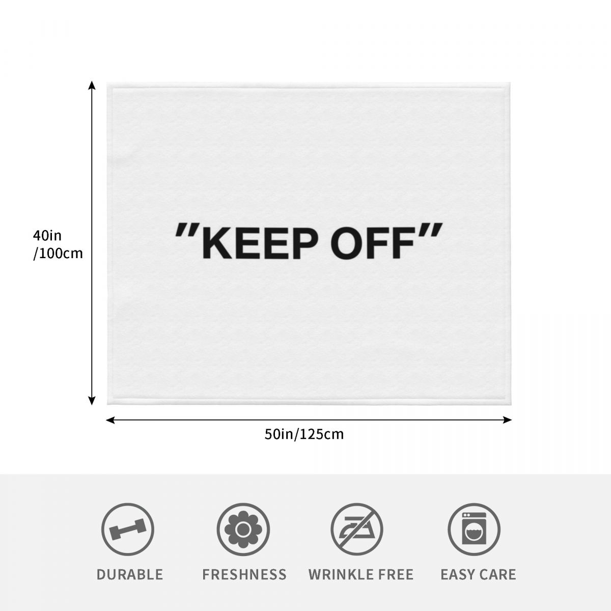 KEEP OFF Quotation Throw Blank - 3D Printing Quotation 评论和价格