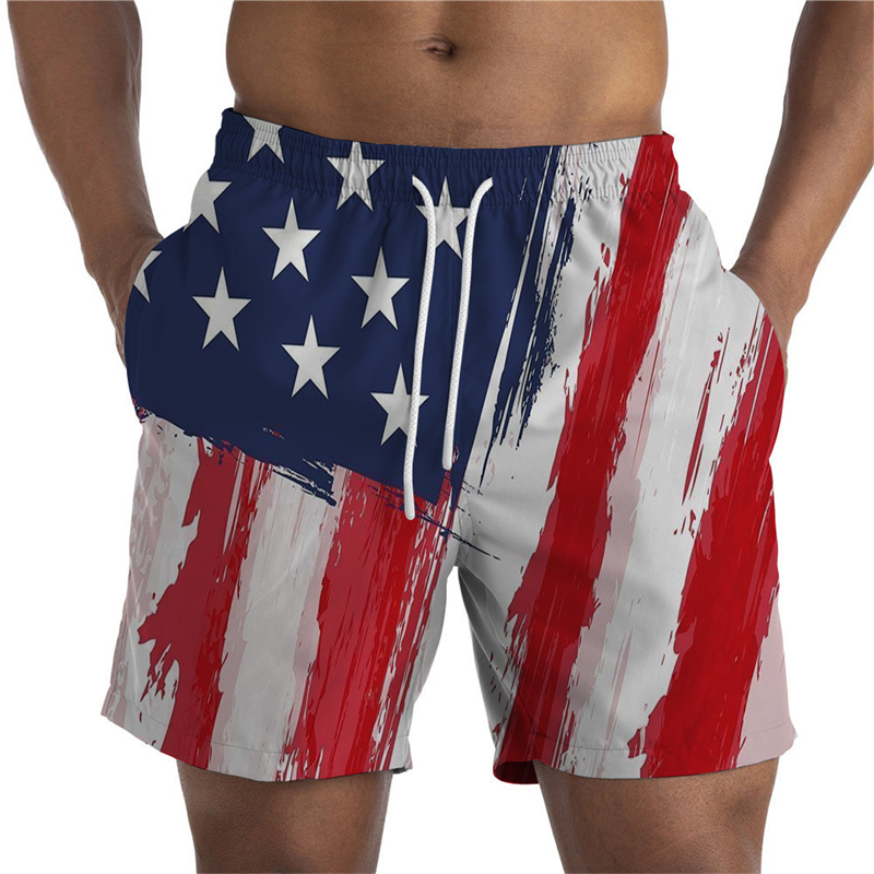 Newest Summer Mens Shorts USA  - 3D Printing Usa 评论和价格