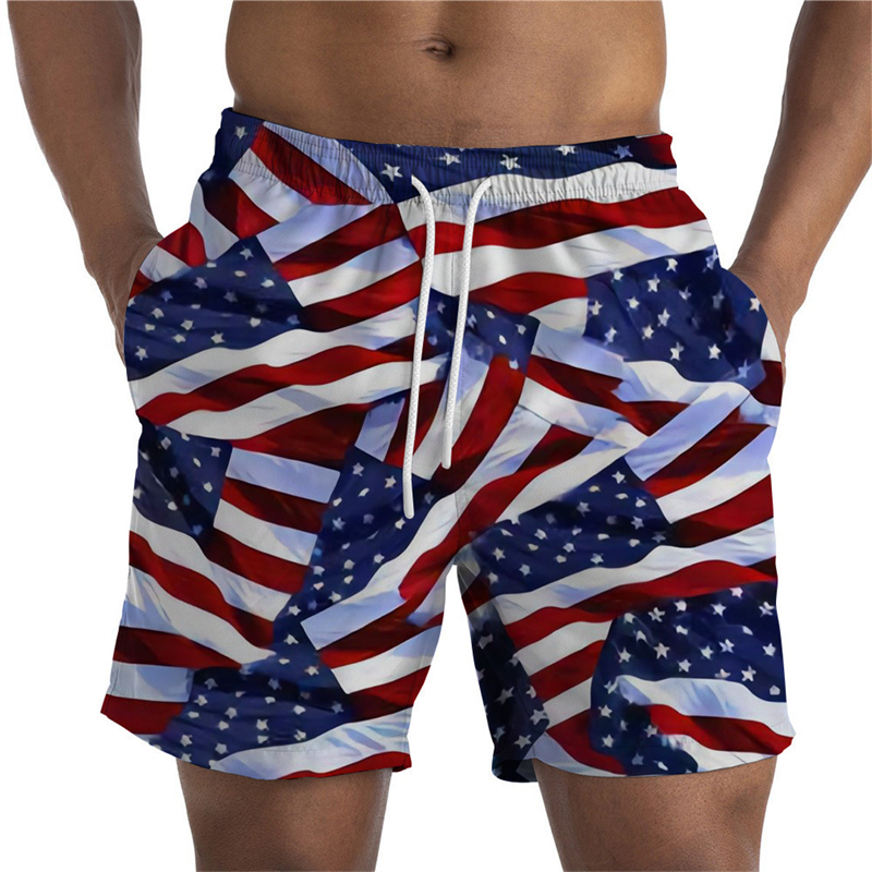 Newest Summer Mens Shorts USA  - 3D Printing Usa 评论和价格