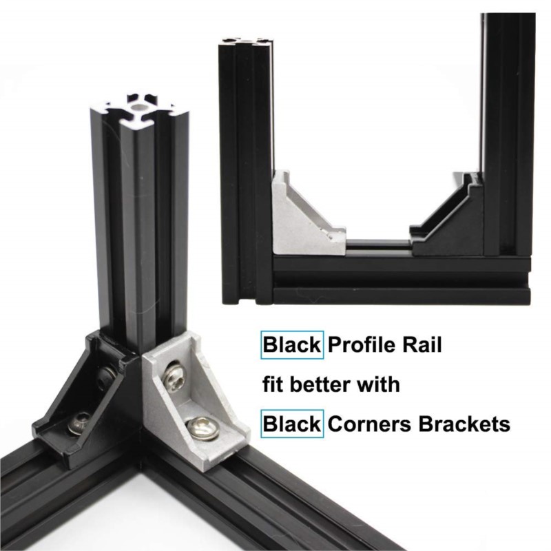 2020 Silver/Black Aluminum Pro - 3D Printer Enclosure Frame 评论和价格