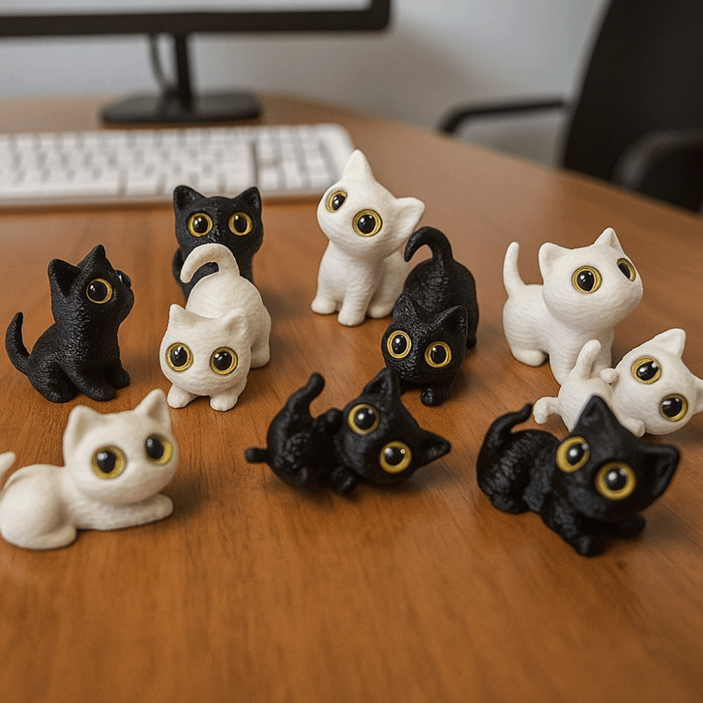 PLA Halloween Cat Anime Figure - 3D Printing Idea 评论和价格