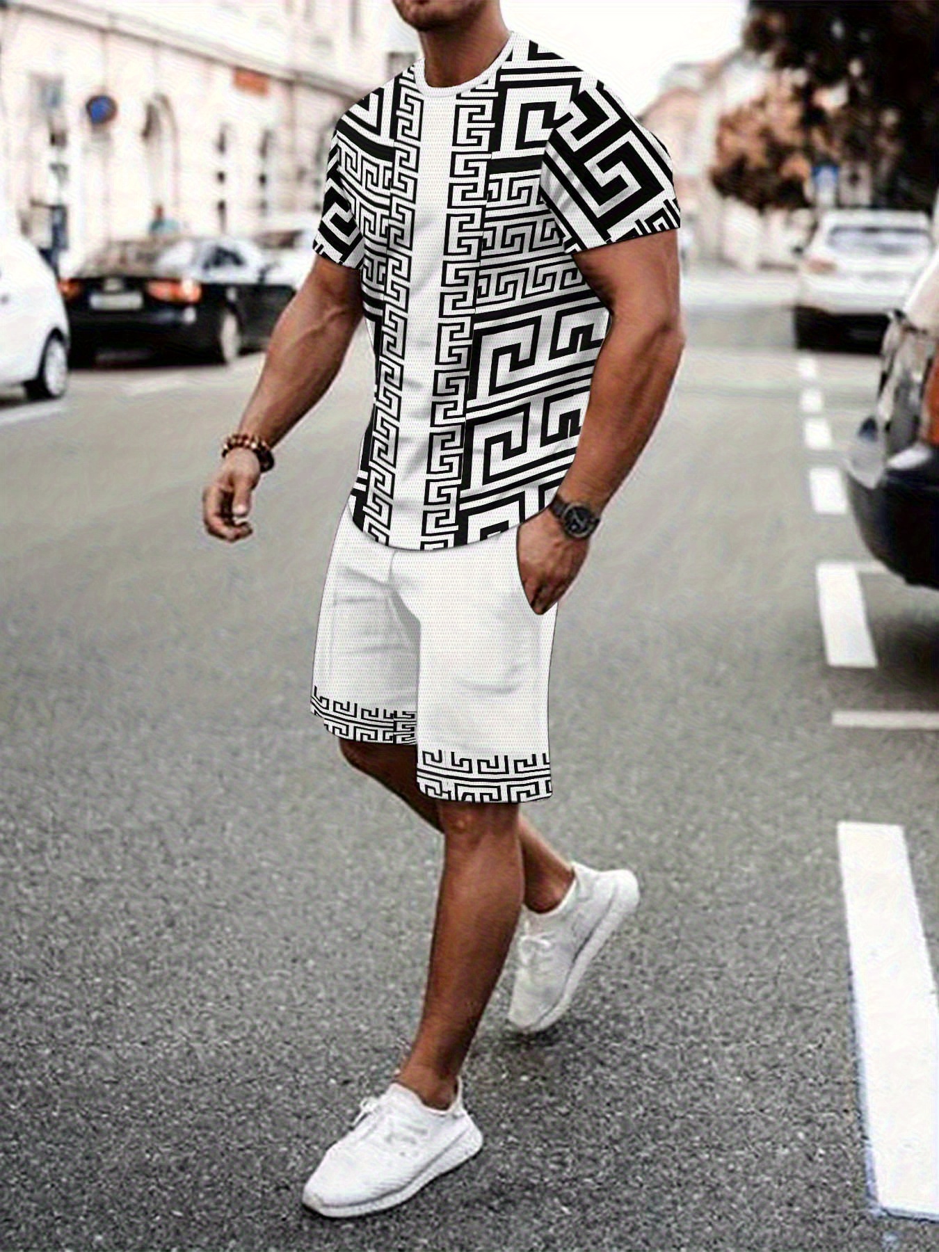 New Plus Size Men's T-shirt An - 3D Printing Kpop 评论和价格
