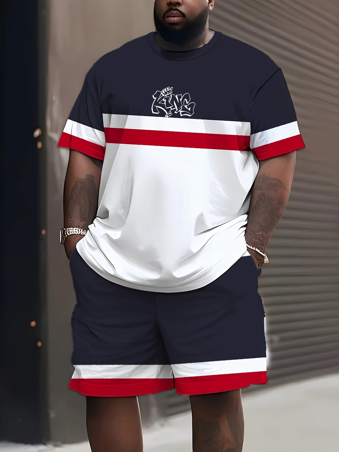 New Plus Size Men's T-shirt An - 3D Printing Kpop 评论和价格