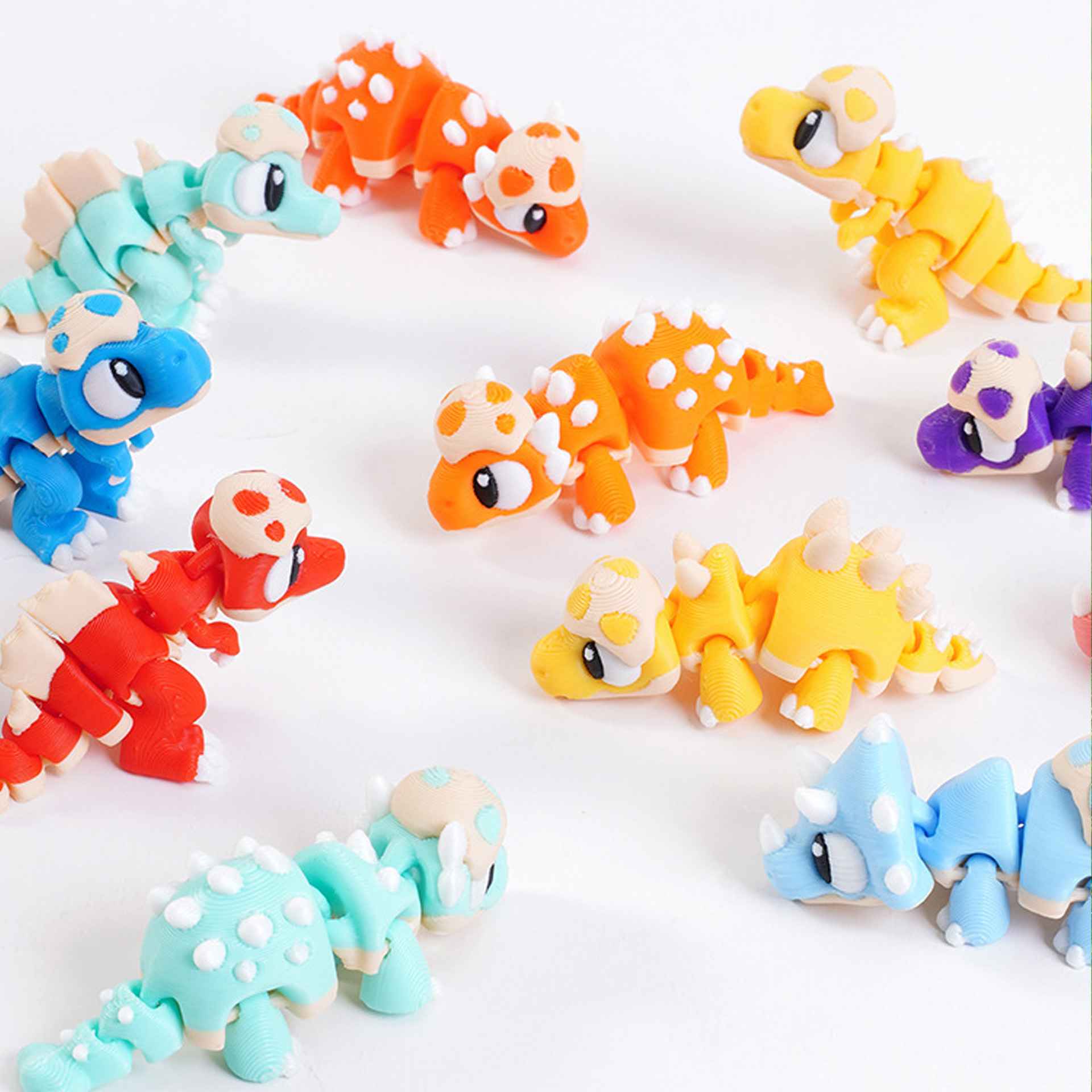 Set 3D Printed Mini Dinosaur T - 3D Printing Idea 评论和价格