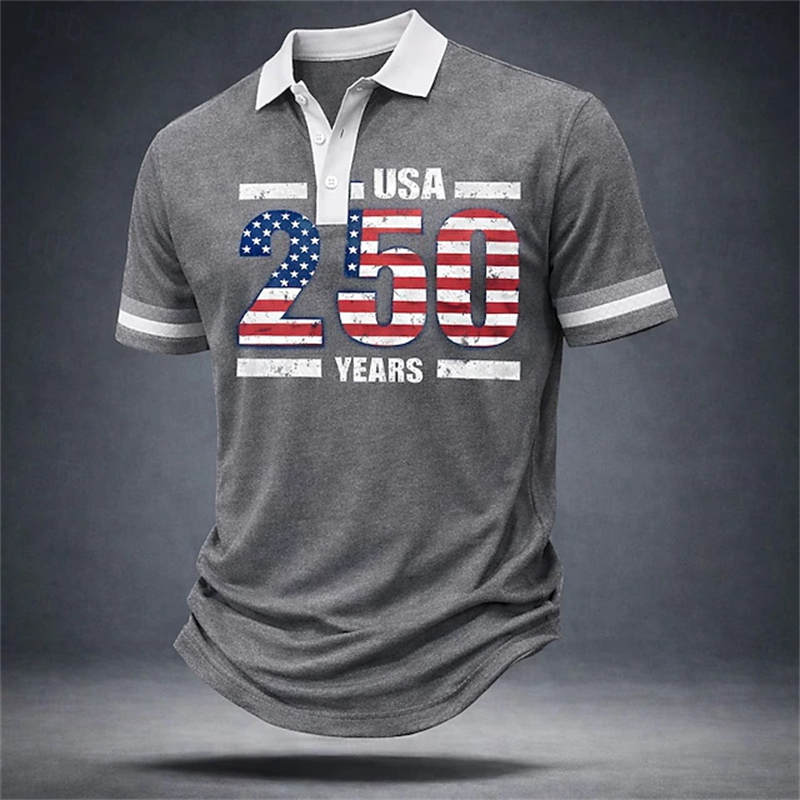 2026 Men Polo Shirt USA 250 Ye - 3D Printing Usa 评论和价格