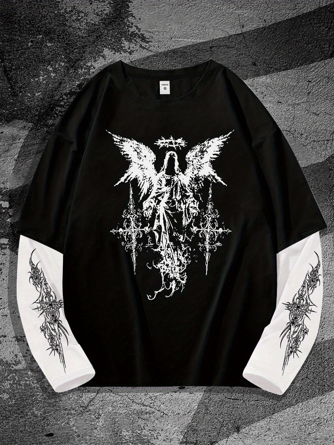 New men's long-sleeved T-shirt - 3D Printing Kpop 评论和价格