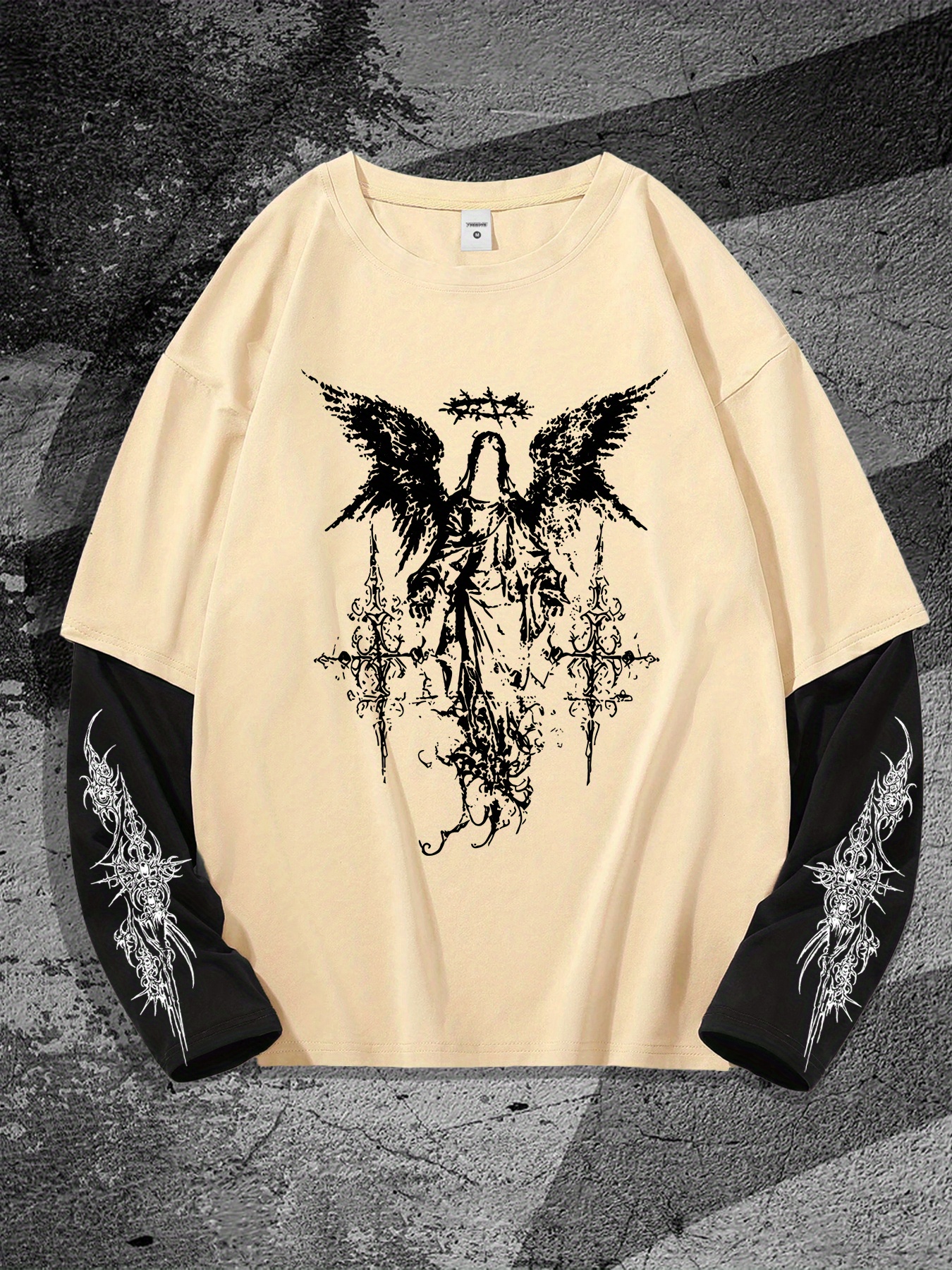 New men's long-sleeved T-shirt - 3D Printing Kpop 评论和价格