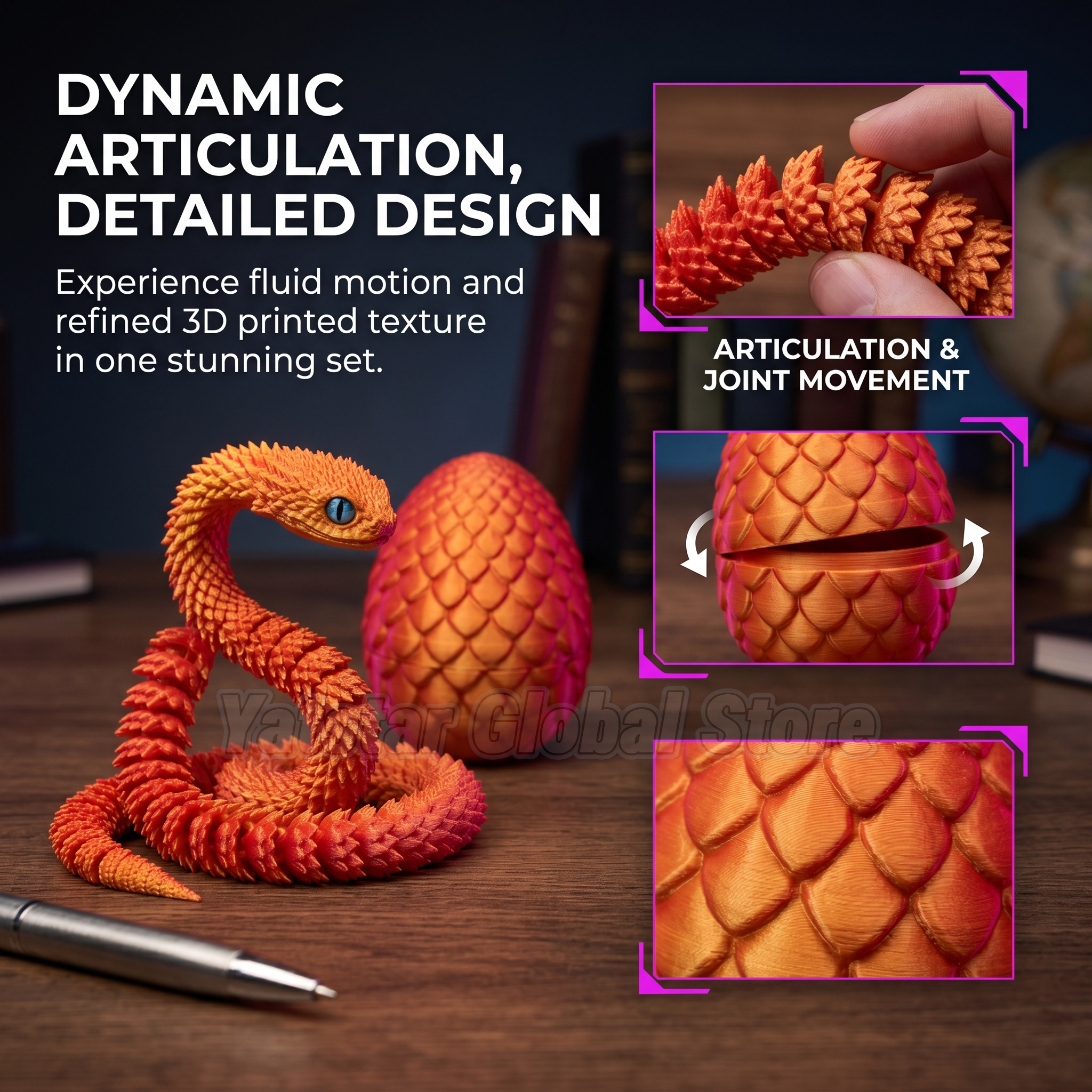 3D Printed Snake Egg Toy Creat - 3D Printing Idea 评论和价格